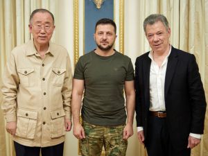 Президент України зустрівся з представниками групи світових лідерів The Elders Пан Гі Муном і Хуаном Мануелем Сантосом Кальдероном